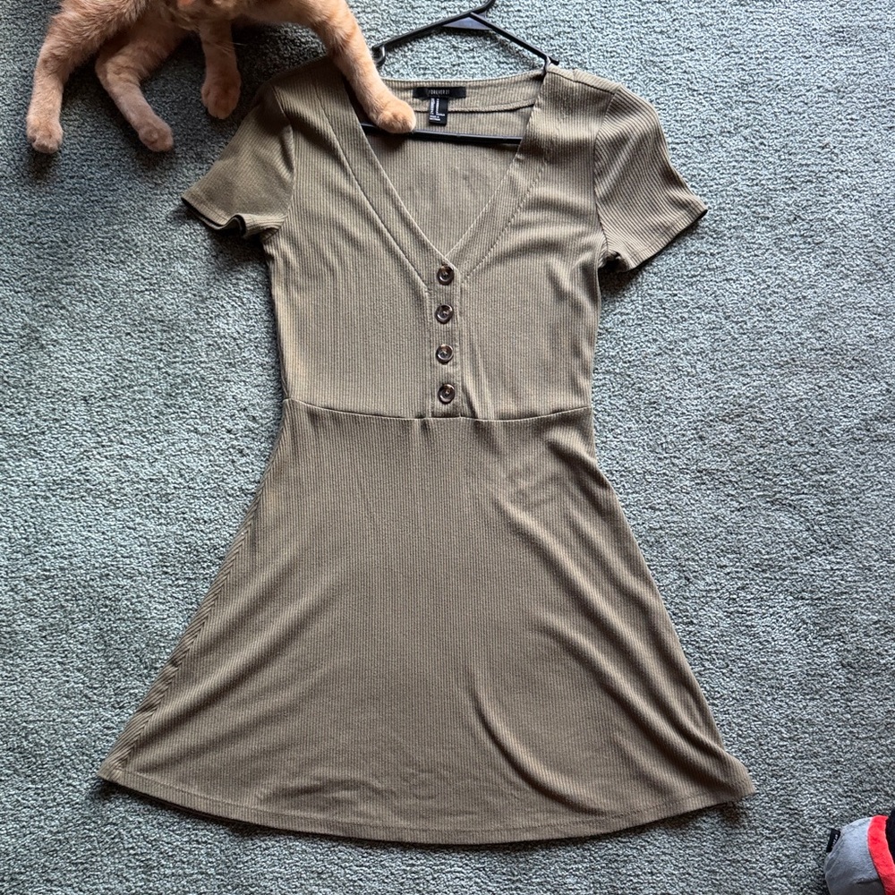Forever 21 Olive Green Knit Top